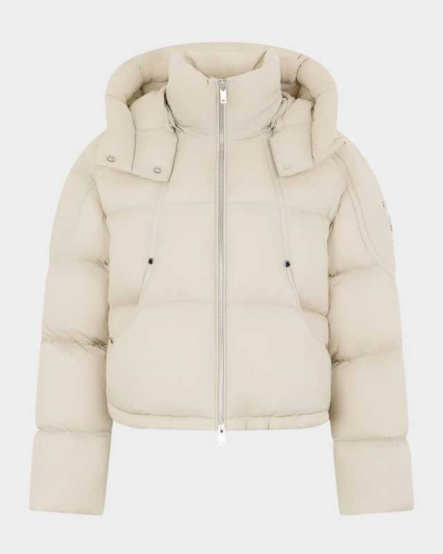 Akai Cropped Down Puffer Jacket with Detachable Hood